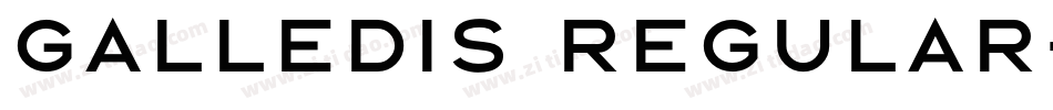 Galledis Regular字体转换